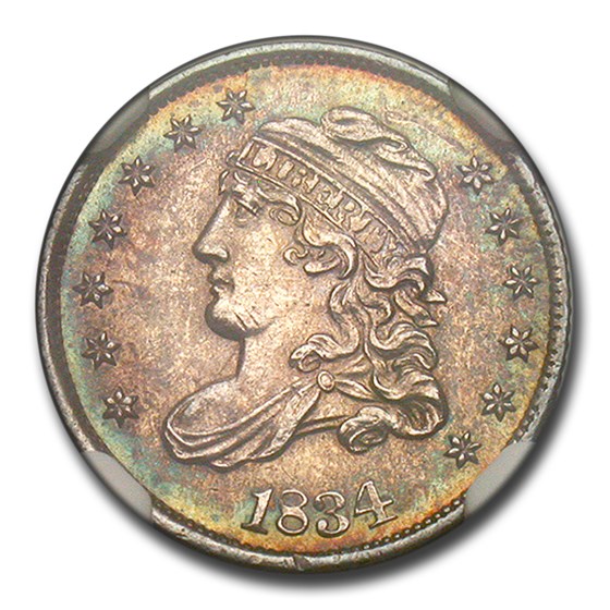 1834 Capped Bust Half Dime MS-61 NGC 1834 Capped Bust Half Dime MS-61 NGC
